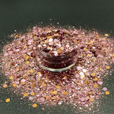 Best quality Rose Gold Chunky Glitter for Festival Beauty Makeup Face Body Hair Nails